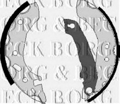 BORG & BECK bbs6036 -  Комплект тормозных колодок